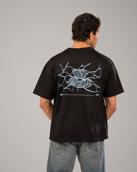 Grain Oversized T-shirt In Black