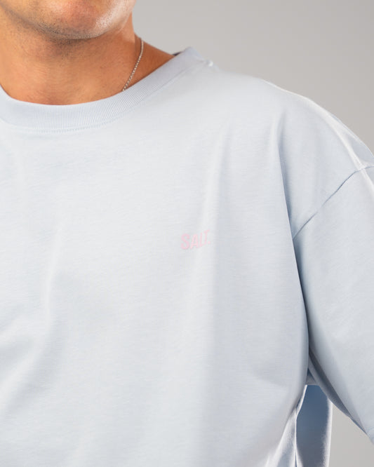 Grain Oversized T-shirt In BabyBlue